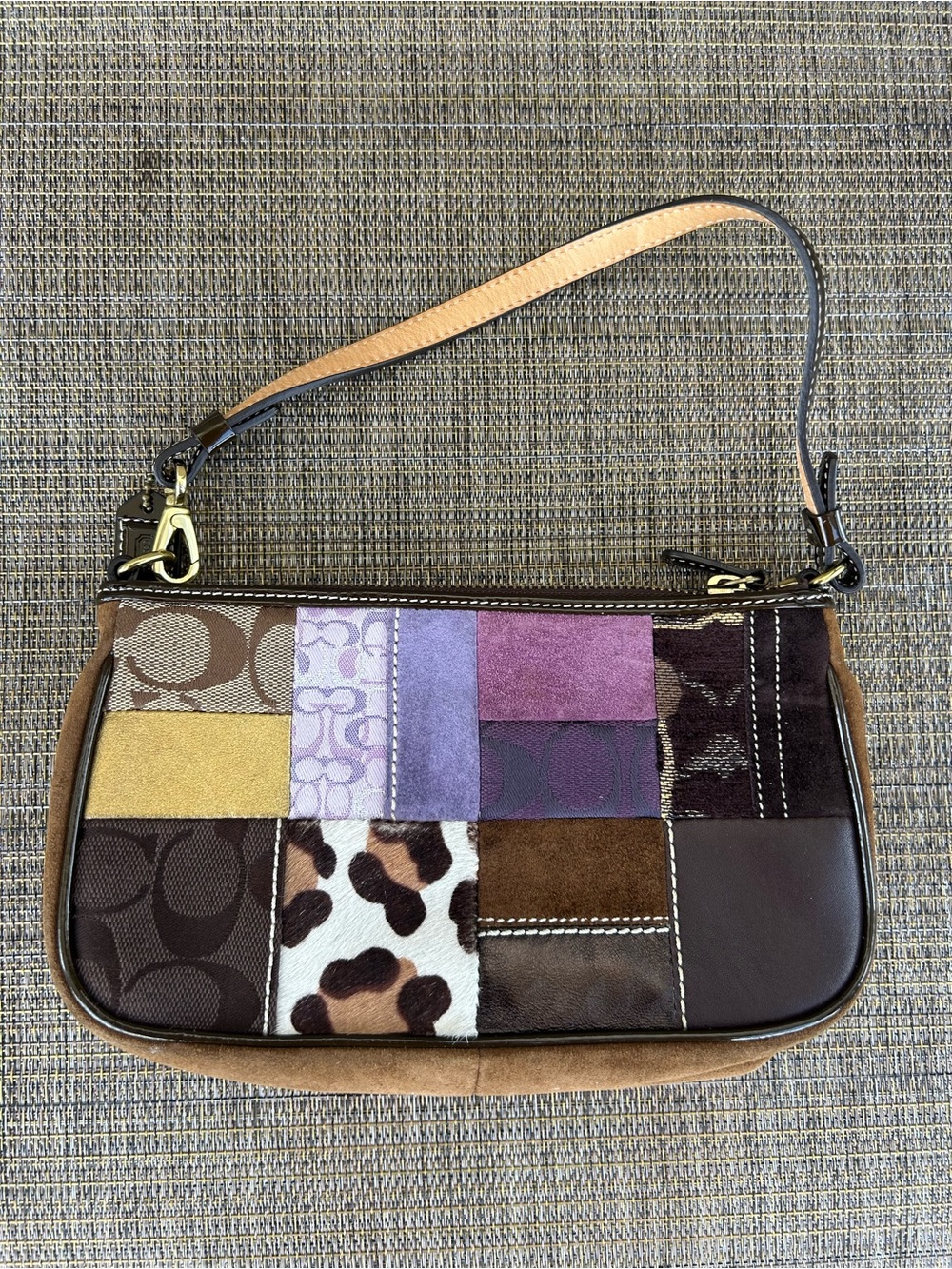 Coach Vintage Y2K Patchwork Multicolor Shoulder Bag - Picture 6 of 10